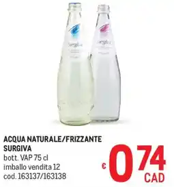 Metro Acqua naturale/frizzante SURGIVA offerta