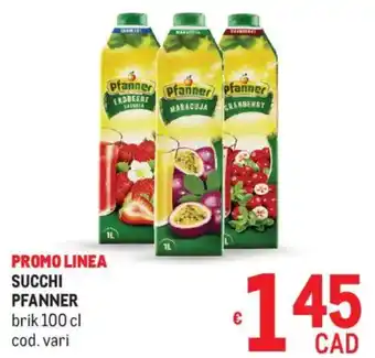 Metro Succhi PFANNER offerta