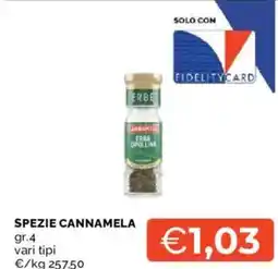 Mercatò Spezie cannamela offerta