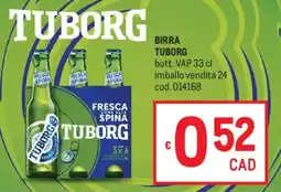 Metro Birra TUBORG offerta