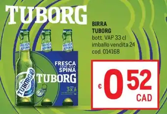 Metro Birra TUBORG offerta