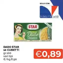 Mercatò Dado star 10 cubetti offerta
