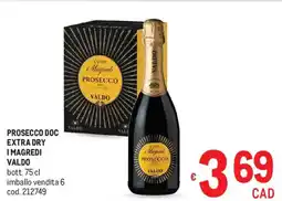 Metro Prosecco doc extra dry imagredi VALDO offerta