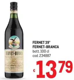 Metro Fernet 39° FERNET-BRANCA offerta