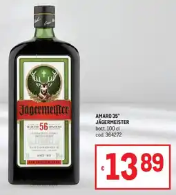 Metro Amaro 35° JÄGERMEISTER offerta