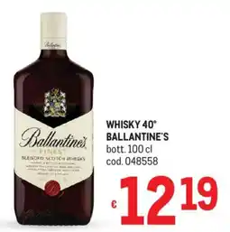 Metro Whisky 40° BALLANTINE'S offerta