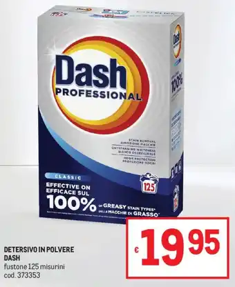 Metro Detersivo in polvere DASH offerta