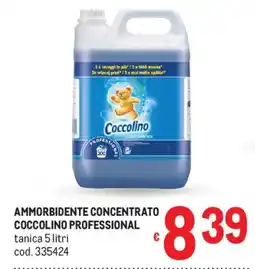Metro Ammorbidente concentrato COCCOLINO PROFESSIONAL offerta