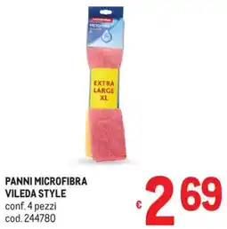 Metro Panni microfibra VILEDA STYLE offerta