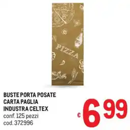 Metro Buste porta posate carta paglia industra CELTEX offerta