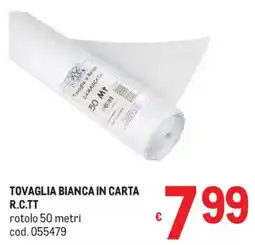 Metro Tovaglia bianca in carta R.C.TT offerta