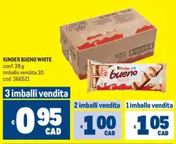 Metro Kinder BUENO WHITE offerta