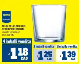 Metro Tumbler helena METRO PROFESSIONAL offerta