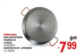 Metro Paellere in ferro spazzolato LAIDEAL offerta