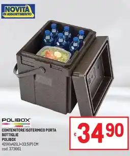 Metro Polibox contenitore isotermico porta bottiglie offerta