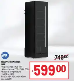 Metro Frigovetrina bitter IARP offerta