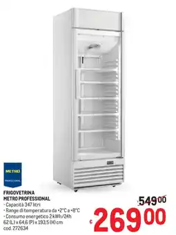 Metro Frigovetrina METRO PROFESSIONAL offerta
