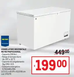 Metro Congelatore orizzontale METRO PROFESSIONAL offerta