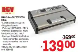 Metro Macchina sottovuoto R.G.V. offerta