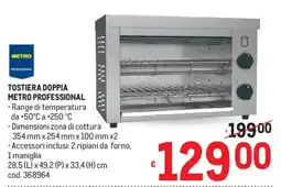 Metro Tostiera doppia METRO PROFESSIONAL offerta