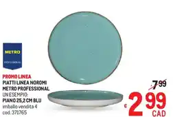 Metro Piatti linea noromi metro professional piano 25,2 cm blu offerta