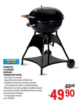 Metro Barbecue a carbone burnaby tarrington house offerta