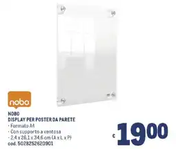 Metro Nobo display per poster da parete offerta