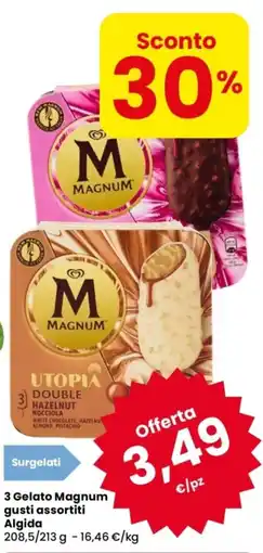 Despar 3 Gelato Magnum Algida offerta