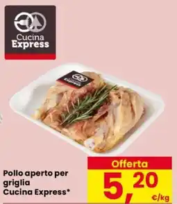 Despar Pollo aperto per griglia Cucina Express offerta