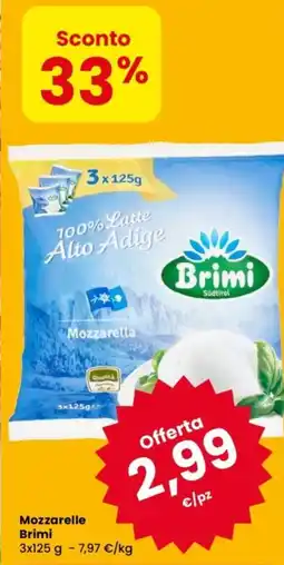 Despar Mozzarelle Brimi offerta