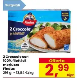 Despar 2 Croccole con 100% filetti di merluzzo Findus offerta