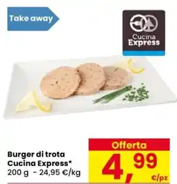 Despar Burger di trota Cucina Express offerta