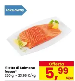 Despar Filetto di Salmone fresco offerta