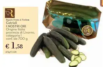 Reparto Frutta & Verdura Cetrioli I NOSTRI ORI