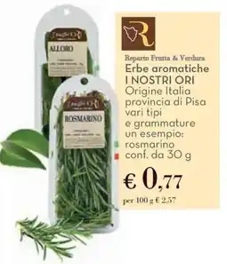 Conad Reparto Frutta & Verdura Erbe aromatiche I NOSTRI ORI offerta