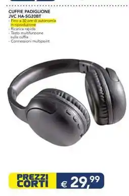 Esselunga CUFFIE PADIGLIONE JVC HA-SG20BT offerta