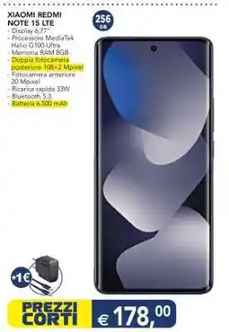Esselunga XIAOMI REDMI NOTE 15 LTE offerta