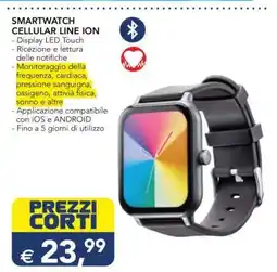 Esselunga SMARTWATCH CELLULAR LINE ION offerta