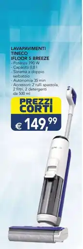 Esselunga LAVAPAVIMENTI TINECO IFLOOR 5 BREEZE offerta