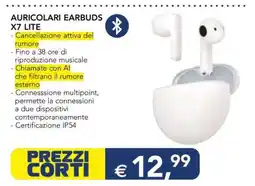 Esselunga AURICOLARI EARBUDS X7 LITE offerta
