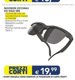 Esselunga NUVISION OCCHIALI DA SOLE SBS offerta