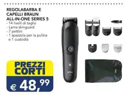 Esselunga REGOLABARBA E CAPELLI BRAUN ALL-IN-ONE SERIES 5 offerta