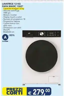 Esselunga LAVATRICE 12 KG DAYA MAGIC 12A3 offerta