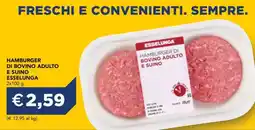 Esselunga HAMBURGER DI BOVINO ADULTO E SUINO ESSELUNGA offerta