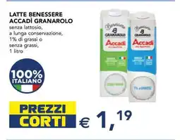 Esselunga LATTE BENESSERE ACCADÌ GRANAROLO offerta