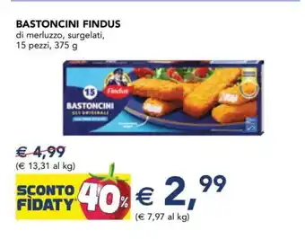 Esselunga BASTONCINI FINDUS offerta