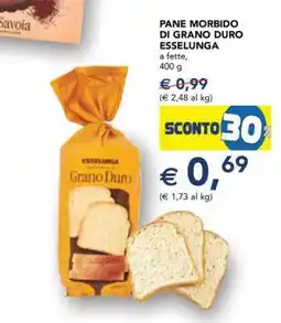 Esselunga Pane Morbido di Grano Duro Esselunga offerta