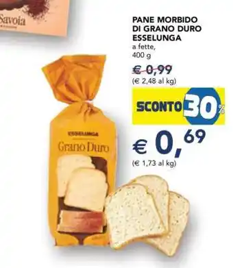 Esselunga Pane Morbido di Grano Duro Esselunga offerta
