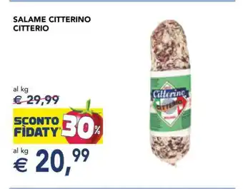 Esselunga Salame Citterino Citterio offerta
