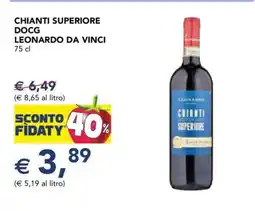 Esselunga CHIANTI SUPERIORE DOCG LEONARDO DA VINCI offerta